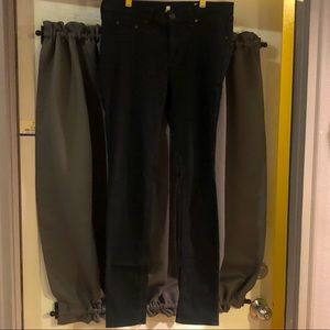 Super cozy black legging jeans by rag & bone 29